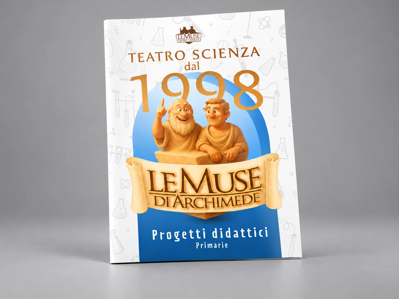 Le Muse di Archimede brochure mockup
